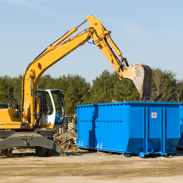 what size residential dumpster rentals are available in Grinnell